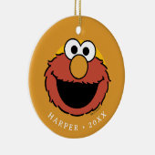 Elmo Smiling Face Keramik Ornament (Rechts)