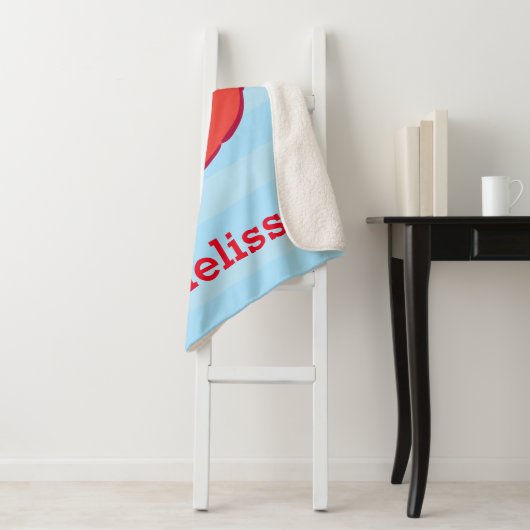 Elmo Smiling Face | Name hinzufügen Sherpadecke (Beispiel)