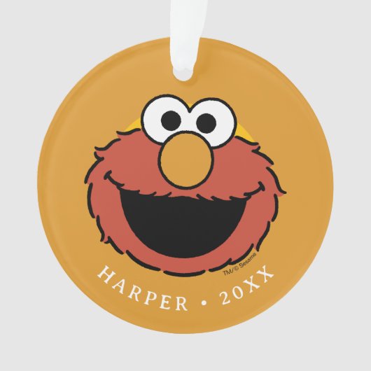 Elmo Smiling Face Ornament (Vorderseite)