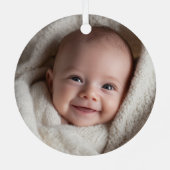 Elmo Smiling Face Ornament Aus Metall (Rückseite)