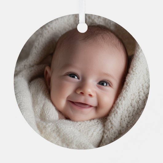 Elmo Smiling Face Ornament Aus Metall (Rückseite)