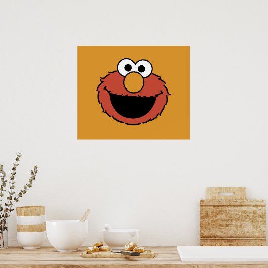 Elmo Smiling Face Poster (Küche)