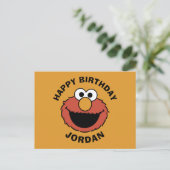 Elmo Smiling Face Postkarte (Stehend Vorderseite)