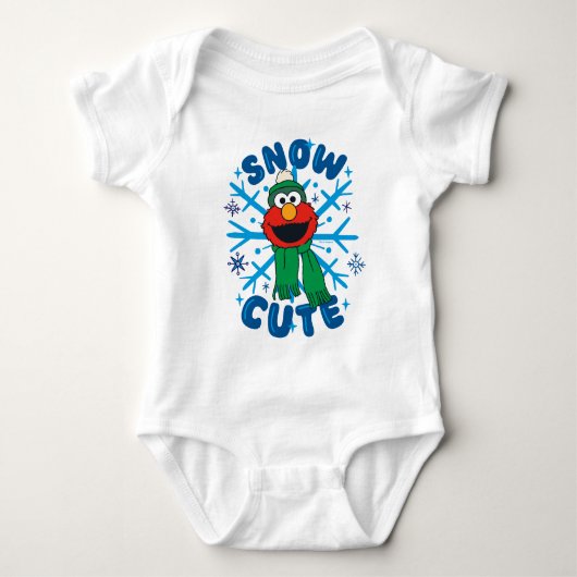 Elmo Snow Niedlich Baby Strampler (Vorderseite)