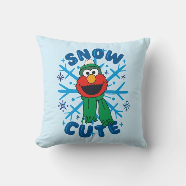 Elmo Snow Niedlich Kissen (Vorderseite)