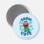 Elmo Snow Niedlich Magnet (Vorderseite/Rückseite)