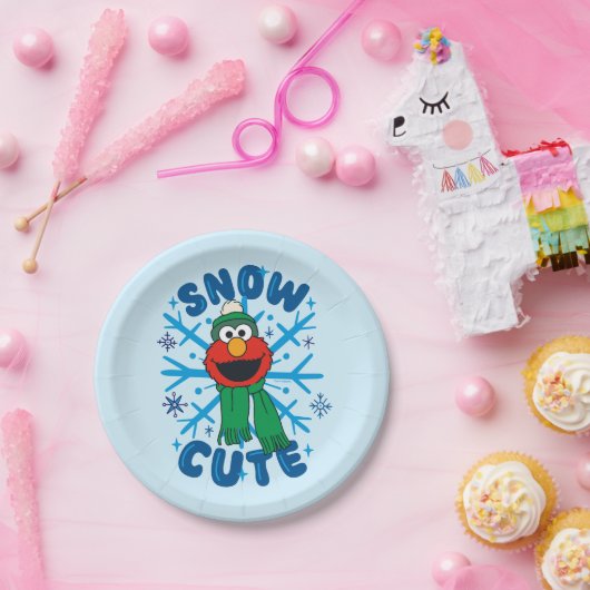 Elmo Snow Niedlich Pappteller (Party)