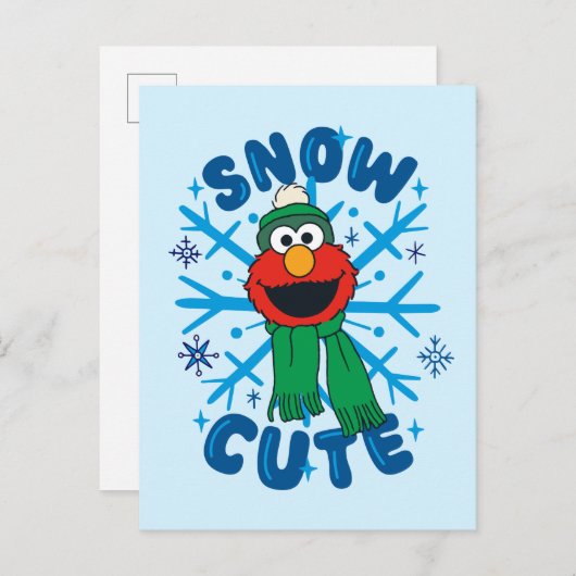 Elmo Snow Niedlich Postkarte (Vorne/Hinten)