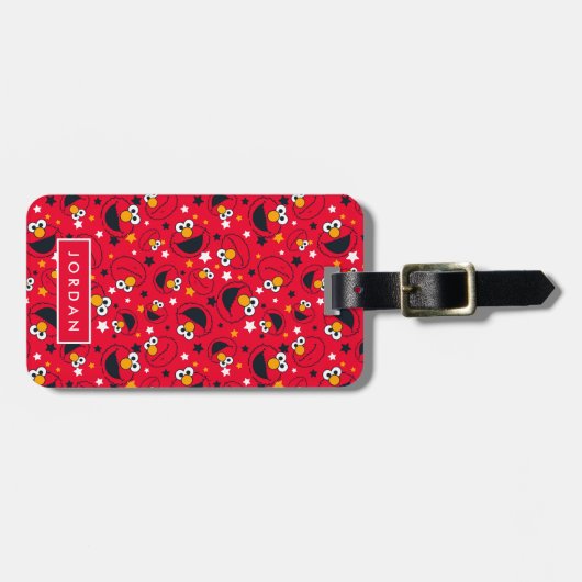 Elmo | So Albern Star Pattern Gepäckanhänger (Vorderseite horizontal)