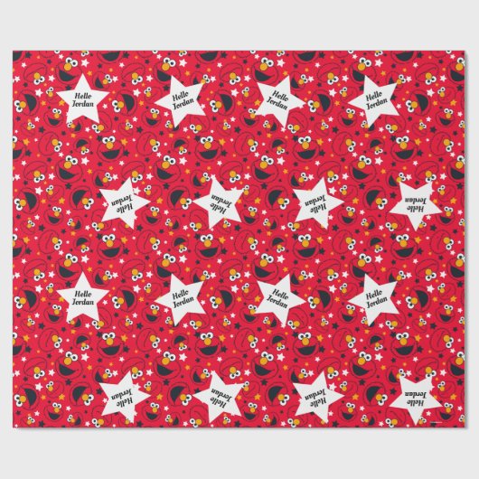 Elmo| So Albernes Sternmuster Geschenkpapier (Flach)