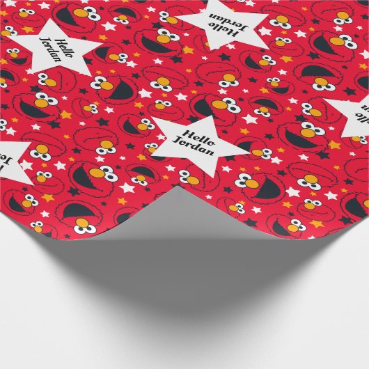 Elmo| So Albernes Sternmuster Geschenkpapier (Ecke)