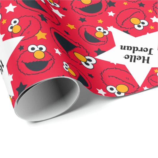 Elmo| So Albernes Sternmuster Geschenkpapier (Rolleneckpunkt)