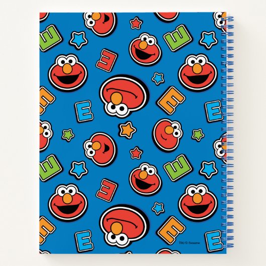 Elmo Sticker Pattern Notizblock (Rückseite)
