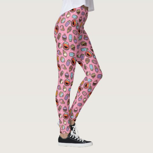 Elmo Sweet Leckerei Sticker Pattern Leggings (Rechts)
