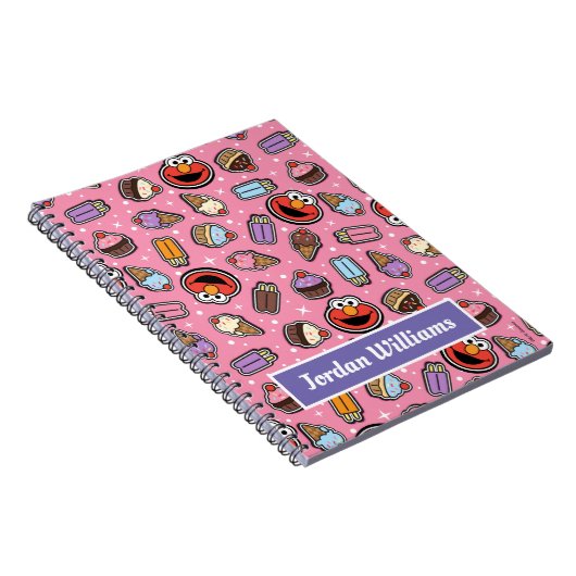 Elmo Sweet Leckerei Sticker Pattern Notizblock (Rechte Seite)