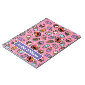 Elmo Sweet Leckerei Sticker Pattern Notizblock (Linke Seite)