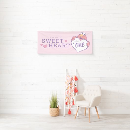 Elmo Sweetheart Birthday Banner (Insitu)