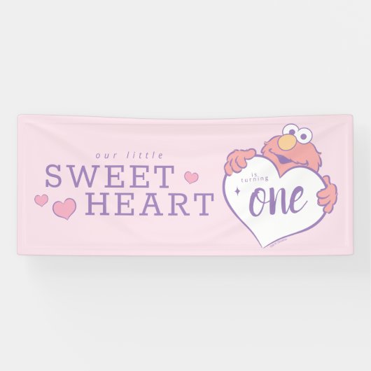 Elmo Sweetheart Birthday Banner (Horizontal)