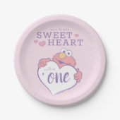 Elmo Sweetheart Birthday Pappteller (Vorderseite)