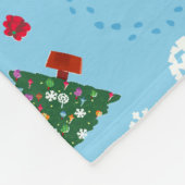 Elmo & Tango Blue Christmas Pattern Fleecedecke (Ecke)