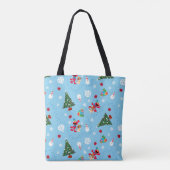 Elmo & Tango Blue Christmas Pattern Tasche (Rückseite)
