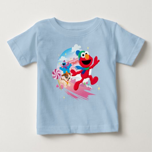 Elmo, Tango & Cookie Monster | Best Christmas Ever Baby T-shirt (Vorderseite)