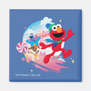 Elmo, Tango & Cookie Monster Best Christmas Ever Magnet