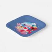 Elmo, Tango & Cookie Monster | Best Christmas Ever Pappteller (Gewinkelt)