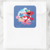 Elmo, Tango & Cookie Monster | Best Christmas Ever Quadratischer Aufkleber (Tasche)