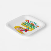 Elmo & Tango | Furry Friends Forever Pappteller (Gewinkelt)