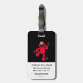 Elmo | Tanzt glücklich Gepäckanhänger (Rückseite vertikal)