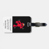 Elmo | Tanzt glücklich Gepäckanhänger (Rückseite horizontal)