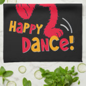 Elmo | Tanzt glücklich Geschirrtuch (Gefaltet)