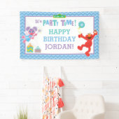 Elmo und Abby Birthday Banner (Insitu)