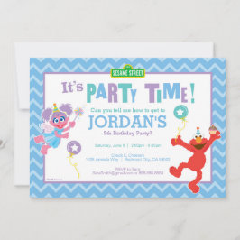 Elmo und Abby Birthday Einladung