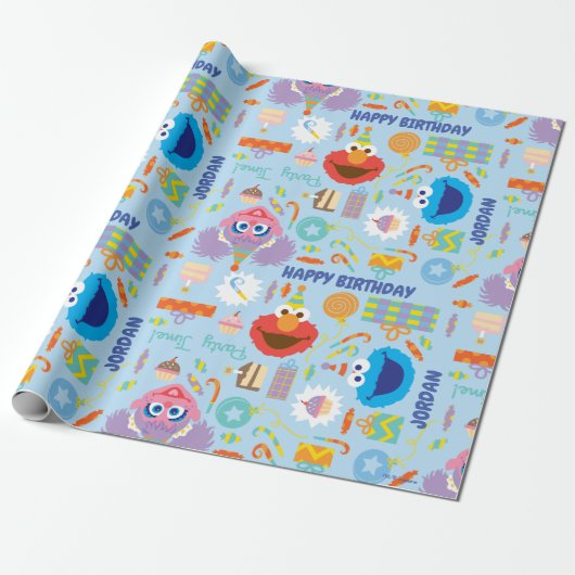 Elmo und Abby Birthday Geschenkpapier (Ungerollt)