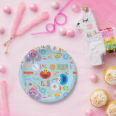 Elmo und Abby Birthday Pappteller (Party)