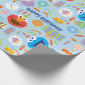 Elmo und Abby Geburtstag Geschenkpapier (Ecke)