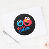 Elmo und Cookie Besties Runder Aufkleber (Umschlag)