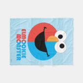 Elmo und Cookie Halbfalle Fleecedecke (Vorderseite (Horizontal))