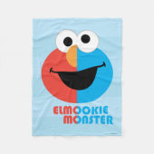 Elmo und Cookie Halbfalle Fleecedecke (Vorderseite)