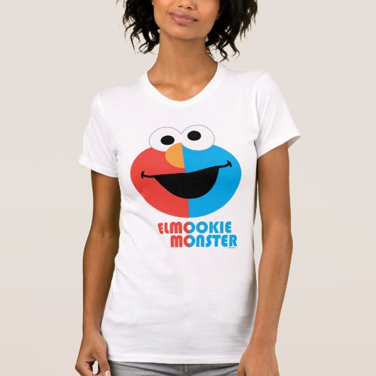 Elmo und Cookie Halbfalle T-Shirt (Vorderseite)