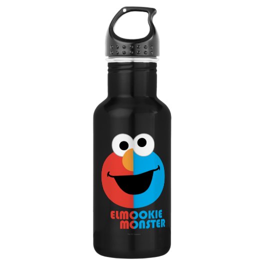 Elmo und Cookie Halbfalle Trinkflasche (Vorderseite)