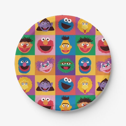 Elmo und Friends Wrapping Paper Pappteller (Vorderseite)