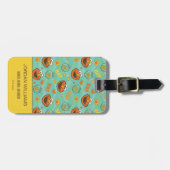 Elmo und Goldfish Muster Gepäckanhänger (Vorderseite horizontal)