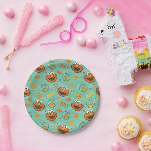 Elmo und Goldfish Muster Pappteller (Party)