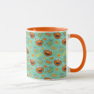 Elmo und Goldfish Muster Tasse