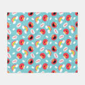 Elmo und Rainbows Pattern Fleecedecke (Vorderseite (Horizontal))