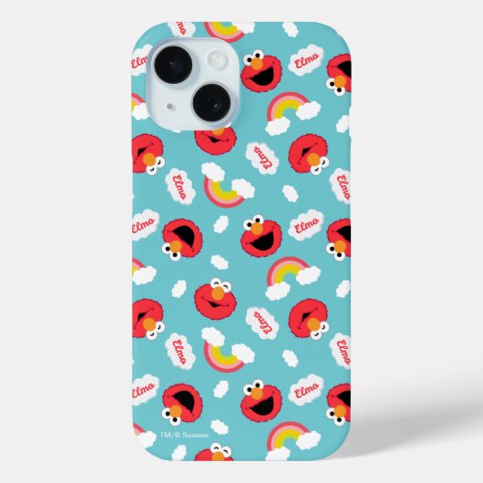 Elmo und Regenbogen Muster Case-Mate iPhone Hülle (Rückseite)