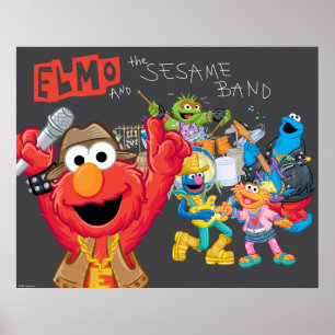 Elmo und Sesamband Poster